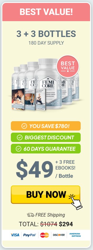 FemiCore 6 Bottle Price